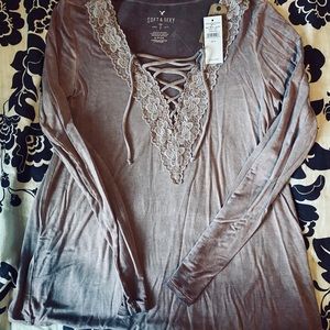 *NWT* boho style AE Soft & Sexy shirt, size small